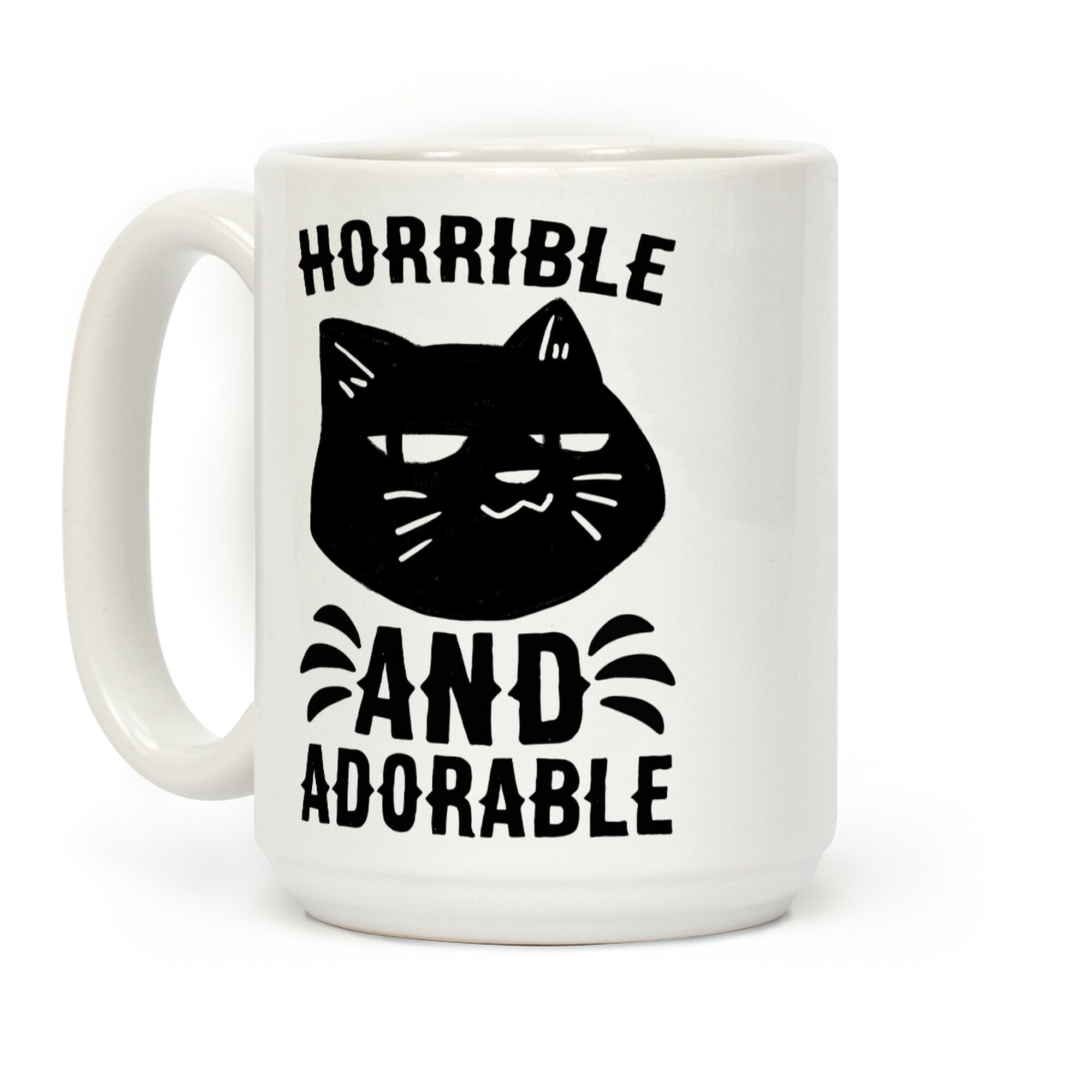 Horrible and Adorable - Cat Coffee Mug